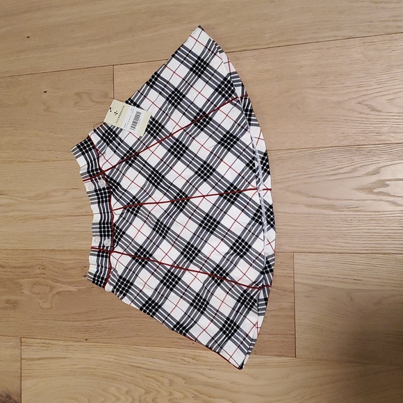 Tuckernuck Americana Plaid Woven Renee Golf Skort Red Navy NWT Size XS - Picture 2 of 3